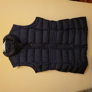 💙💙Long Navy Blue Down Vest XL